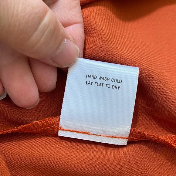 NWOT Modcloth Burnt Orange Tank Top with Tie Back. - Picture 4 of 5